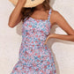 💥Summer Hot Sale🩱Women Vintage Tummy Control Two Piece Tankini Swimsuits