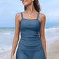 💥Summer Hot Sale🩱Women Vintage Tummy Control Two Piece Tankini Swimsuits