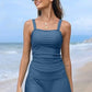 💥Summer Hot Sale🩱Women Vintage Tummy Control Two Piece Tankini Swimsuits