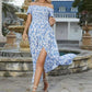👗Limited Sale 50% OFF🌹Women's Elegant Floral Off-Shoulder Dress