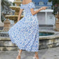 👗Limited Sale 50% OFF🌹Women's Elegant Floral Off-Shoulder Dress