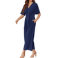 🔥Last Day Sale 50% Off💕Women's Elegant V-Neck Wide Leg Waist Tie Jumpsuit