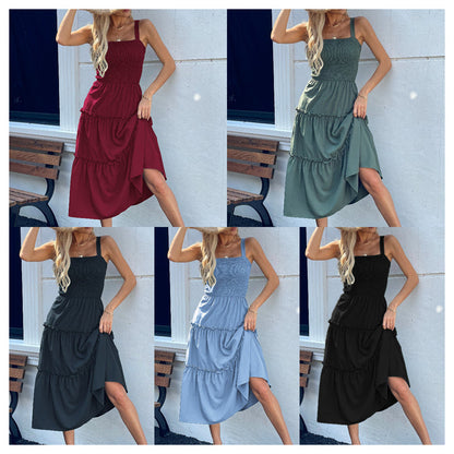 🔥2025 New Arrival-50% Off❤️‍🔥Women's Sleeveless Dress with Tiered Ruffle Hem