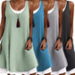 ⏰Last Day Sale 49% Off🧡Women's Casual Loose Sleeveless Fake Two Piece Tank Dress