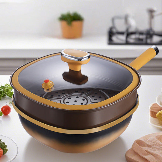 🏆Best Seller-50% OFF🍳12in Titanium Alloy Non-Stick Pot With Lid