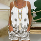 🌟Time-limited Special🌈Women's Print Spaghetti Strap Camisole & Shorts Set