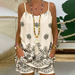🌟Time-limited Special🌈Women's Print Spaghetti Strap Camisole & Shorts Set
