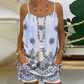 🌟Time-limited Special🌈Women's Print Spaghetti Strap Camisole & Shorts Set