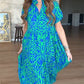 ⏰Time-limited Special💃Women's Casual Print A-Line Long Dress
