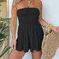 ❤️‍🔥2025 New Arrival💓Strapless Off Shoulder Pleated Flowy Short Romper