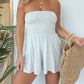 ❤️‍🔥2025 New Arrival💓Strapless Off Shoulder Pleated Flowy Short Romper