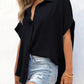 🔥Hot Sale 50% Off💥🎁Women's Loose Fit Casual Button Short Sleeve Shirt Tops