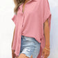 🔥Hot Sale 50% Off💥🎁Women's Loose Fit Casual Button Short Sleeve Shirt Tops