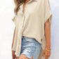 🔥Hot Sale 50% Off💥🎁Women's Loose Fit Casual Button Short Sleeve Shirt Tops