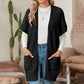 ⏰Early Autumn Sales 49% OFF🔥Women's Short Sleeve Pleated Lightweight Open Front Cardigan