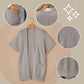 ⏰Early Autumn Sales 49% OFF🔥Women's Short Sleeve Pleated Lightweight Open Front Cardigan