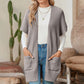 ⏰Early Autumn Sales 49% OFF🔥Women's Short Sleeve Pleated Lightweight Open Front Cardigan