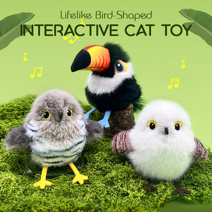🔥2025 Hot Sale-50% Off🐱Lifelike Bird-Shaped Interactive Cat Toy