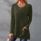 🍂Early Autumn Sales 50% OFF💖Women Casual Long Sleeve T-Shirt with Round Neck Pocket