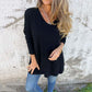 💖2025 New Arrival-50% OFF💖Women's Cozy Knit Long Sleeve Tunic Top with Side Slits