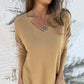💖2025 New Arrival-50% OFF💖Women's Cozy Knit Long Sleeve Tunic Top with Side Slits