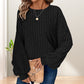 🔥2025 New Style💐Women's Ribbed Loose-Fit Pullover Tops