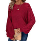 🔥2025 New Style💐Women's Ribbed Loose-Fit Pullover Tops