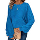 🔥2025 New Style💐Women's Ribbed Loose-Fit Pullover Tops