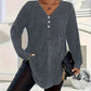 🌸LAST DAY PROMOTION - 50%OFF🌸Women's Buttoned V-Neck Long Sleeve Top