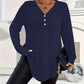 🌸LAST DAY PROMOTION - 50%OFF🌸Women's Buttoned V-Neck Long Sleeve Top