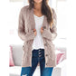 💐Big Sale-50% Off💕Women's Fall Casual Long Sleeve Button Down Open Front Cable Knit Cardigan