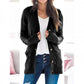💐Big Sale-50% Off💕Women's Fall Casual Long Sleeve Button Down Open Front Cable Knit Cardigan