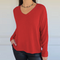 🍂Autumn Sale - 50% Off!💕Women's Loose-Fitting V-Neck Knit Top