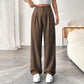 🏆 Last Day Special Price £18.79!!!💝New Style✨Women's High Waisted Straight Leg Work Trousers , Smart & Casual Look for Office and Beyond