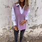 🌸💥 Limited Time Discount 60% OFF💐 Women's Casual V-Neck Knit Sweater Vest