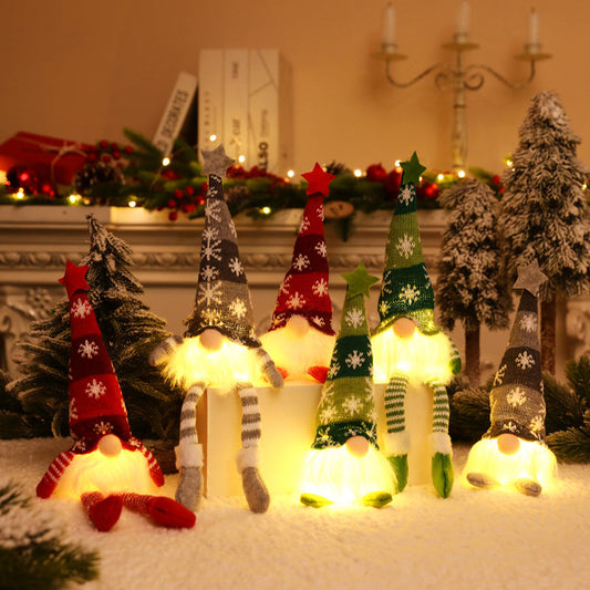 Mega Sale 55% OFF🥳 Faceless Christmas Gnome Doll Lights Hanging Ornament