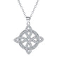📿Witches Knot Necklace Sparkling Starburst Pendant