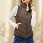 🩷 Hot Sale 60% OFF🩷Cozy Without Bulk: Puffer Vest Women Sleeveless Zip Up Outerwear