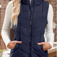 🩷 Hot Sale 60% OFF🩷Cozy Without Bulk: Puffer Vest Women Sleeveless Zip Up Outerwear