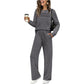 🔥LAST DAY SALE 60% OFF🧡Women's Crew Neck Top & Drawstring Pants Set