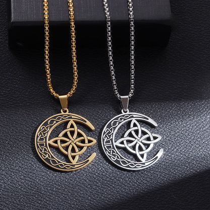 🎁Gift Idea-50% Off🌙✨Celtic Moon Pendant Necklace