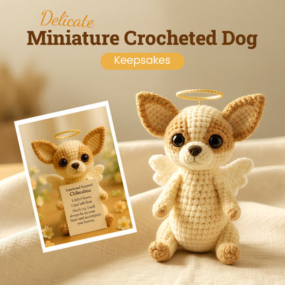 Delicate Miniature Crocheted Dog Keepsakes