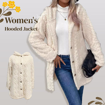 🔥New Arrival-50% OFF💐Stay Cozy & Stylish! Women's Warm Jacquard Hooded Cardigan🧥
