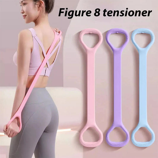 🔥Figure 8 Resistance Bands – Silicone Exercise Bands for Women