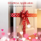 Heart Pattern Decorative Bow for Home & Party