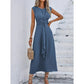 ⏳LAST DAY SALE 59% OFF!!🎁Women's Elegant Solid Color Crew Neck Dress