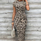 🥳2026 HOT SALE 50% OFF! 💞50K+ SOLD!🌸Women's Knot Bodycon Dress – Leopard print, tummy-flattering knot. Comfy & chic for parties or date nights. Feel gorgeous. ✨🌹
