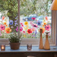 🔥80K+ SOLD💐Colorful Floral Bouquet Window Sticker🖼️