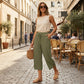👖60% OFF NOW!🌿Plus Size Ribbed Wide-Leg Capri Pants – Elastic Waist, Comfortable Fit & Perfect for Daily Wear ✨