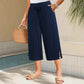 👖60% OFF NOW!🌿Plus Size Ribbed Wide-Leg Capri Pants – Elastic Waist, Comfortable Fit & Perfect for Daily Wear ✨